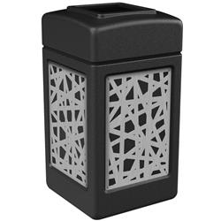 42 gal Intermingle Stainless Steel Panel, Black