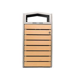 Commercial Zone  42 gal Woodview Waste Container with Leafview Ashtray Lid