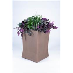 18 x 18 x 28 in. Medium Planter, Old Bronze