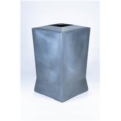 Commercial Zone  39 gal Large Waste Container with Stainless Steel Lid, Gunmetal Satin