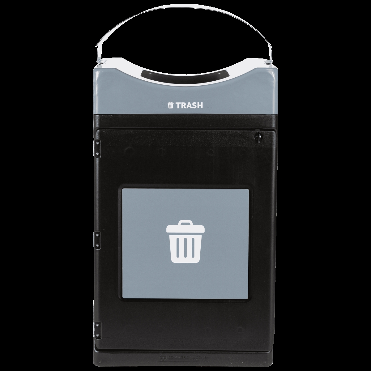 78755303A  Avante Trash Container, 55-Gallon Unit w/Canopy Lid, Liner Included