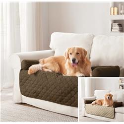 Picture of Duck River WUBBA 11425D=12 Sofa Cover Pet Bed Mattress For Dogs &amp; Cats - Reversible Solid - 21 x 34 - Brown &amp; Beige