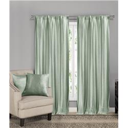 Picture of Kelvin ERRPM-12-14801 Window Curtain Panels & Throw Pillows&#44; Solid Textured - Mint Green&#44; 4 Piece