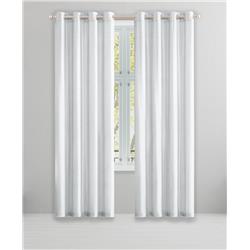 Picture of Blackout 365 IRQSL-12-17032 84 in. Irena Grommet Panel Window Curtain Panel Set&#44; Silver - Pack of 2