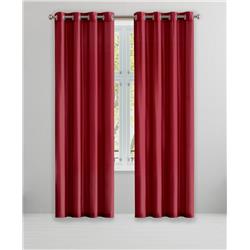 Picture of Blackout 365 IRQRR-12-17035 84 in. Irena Grommet Panel Window Curtain Panel Set&#44; Ruby Red - Pack of 2