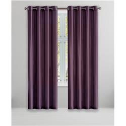 Picture of Blackout 365 IRQEP-12-17040 84 in. Irena Grommet Panel Window Curtain Panel Set&#44; Eggplant - Pack of 2