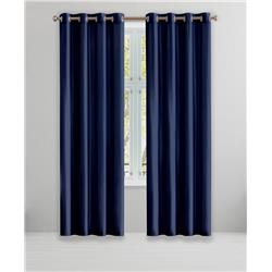 Picture of Blackout 365 IRQNV-12-17041 84 in. Irena Grommet Panel Window Curtain Panel Set&#44; Navy - Pack of 2
