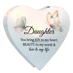 MCHLH01 Glass Wall Tealight Daughter Bring Joy