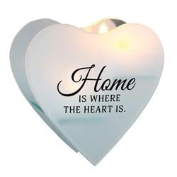 MCHPH02 Glass Wall Tealight Home Where The Heart