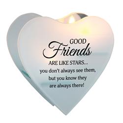 MCHPH03 Glass Wall Tealight Good Friends Are