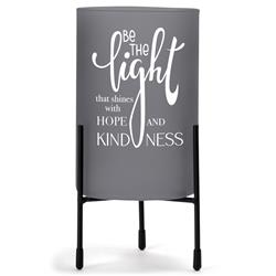 HGC85GY Hurricane Candleholder Be The Light That