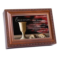MB2325S Music Box Communion John6:35 Then Jesus