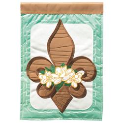M011793 Flag Fleur-De-Lis Magnolia 13x18