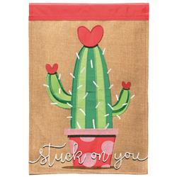 M011797 Flag Cactus Stuck On You Polyester 13x18