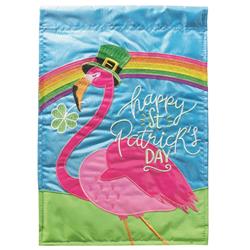 M011806 Flag Flamingo St Patricks Day 13x18