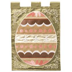 M011807 Flag Fleur-De-Lis Easter Egg 13x18