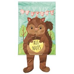 M011831 Crazy Leg Squirrel All Nuts Welcome