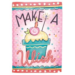 M080210 Flag Make A Wish Polyester 13x18