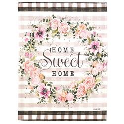 M080212 Flag Home Sweet Home Wreath 13x18
