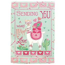 M080196 Flag Sending You A Whole Llama 13x18