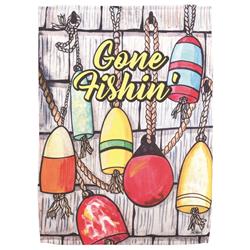 M070190 Flag Nautical Gone Fishin 30x44