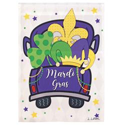 M070223 Flag Mardi Gras Truck Polyester 30x44