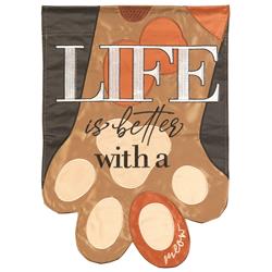 M001757 Flag Life Is Better With A Cat 29x42