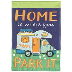 M001766 Flag Home Is Where You Park It 29x42