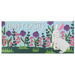 DM011736 Doormat Insert Rabbit Happy Easter