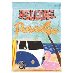 M001738 Flag Welcome To Paradise Polyester 29x42
