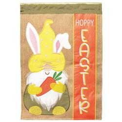 M011737 Flag Gnome Hoppy Easter Burlap 13x18