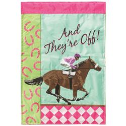 M011750 Flag Derby And Theyre Off 13x18