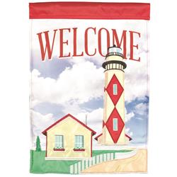 M001775 Flag Welcome Lighthouse Polyester 29x42