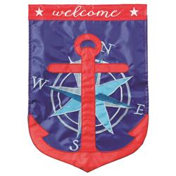 M001776 Flag Welcome Anchor Shaped 29x42
