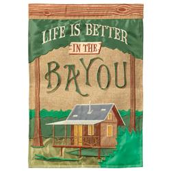 M001784 Flag Life Is Better In The Bayou 29x42