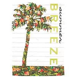 M080227 Flag Palm Tree Summer Breeze 13x18