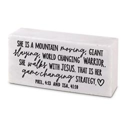 40476 Scripture Block She Moves Mountains