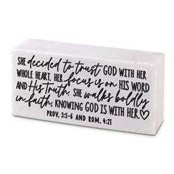 40477 Scripture Block She Trusts God