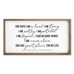Picture of Dicksons 41209 Framed Art Identity Declaration 40 x 20