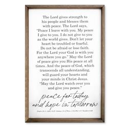 Picture of Dicksons 41210 Framed Art Peace Declaration 20 x 30