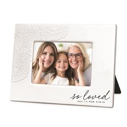 17166 Photo Frame Lace Textured So Loved