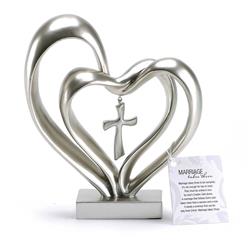 Picture of Dicksons TTCF-2 Entwined Hearts And Cross Figurine