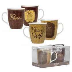 Picture of Dicksons MUG-317 Pastor And Pastor's Wife Ceramic Mug Set