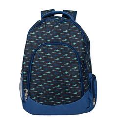 Picture of DICKSONS CC-BPK1009-CG Shark Ocean Blue Laptop School Backpack