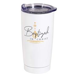 Picture of Dicksons SSTUMW-161 Tumbler Baptized In Christ 20 oz White