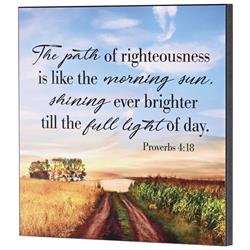 PLK1212-953 Wall Plaque The Path Of Righteousness
