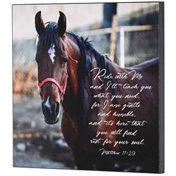 PLK1212-955 Wall Plaque Ride With Me Matthew 11:29