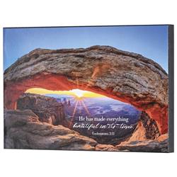 PLK128-945 Wall Plaque He Has Made Everything