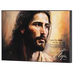 PLK128-947 Wall Plaque I Am The Light Of The World