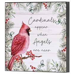 PLK88-960 Wall Plaque Cardinals Appear